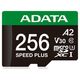 Karta ADATA Speed Plus MicroSDXC 256 GB Class 3 UHS-I/U3 A2 V30 (UD256GUI3V30A2SP-RA1)
