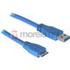 Kabel USB Delock USB-A - microUSB 1 m Niebieski (82531) 313665 4043619825318