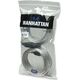 Kabel USB Manhattan USB-A - USB-B 11 m Srebrny (510424) 352165 766623510424