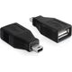 Adapter USB Delock miniUSB - USB Czarny  (65277) 404767 4043619652778