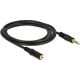 Kabel Delock Jack 3.5mm - Jack 3.5mm 2m czarny (83766) 547219 4043619837663