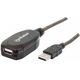 Kabel USB Manhattan USB-A - USB-A 10 m Czarny (150248) 641869 766623150248
