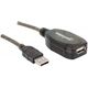 Kabel USB Manhattan USB-A - USB-A 10 m Czarny (150248) 641869 766623150248