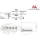 Maclean Czujnik ruchu pir z zew sensorem 800W 360° (MCE32) 718876 5903292802893