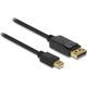 Kabel Delock DisplayPort Mini - DisplayPort 1.8m czarny (82438) 733243 4043619824380