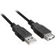 Kabel USB Sharkoon USB-A - USB-A 0.5 m Czarny (4044951015399) 730696 4044951015399