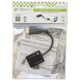 Adapter AV Techly HDMI - D-Sub (VGA) + Jack 3.5mm czarny (306301) 737922 8057685306301
