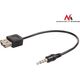 Adapter USB Maclean USB - Jack 3.5mm Czarny  (MCTV-693) 764087 5902211100805