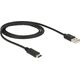 Kabel USB Delock USB-A - 1 m Czarny (83600) 771584 4043619836000