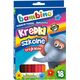 St. Majewski Kredki szkolne trójkątne, 18 kolorów, licencja BAMBINO 878800 5903235002670