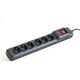 Listwa zasilająca Armac Multi M6 przeciwprzepięciowa 6 gniazd 4.5 m czarna (M6/45/CZ) 922991 5904722193130