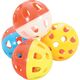 Zolux Zabawki dla kota - zestaw 4 kul z dzwonkami 4 cm 1104545 3336025801337