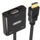 Adapter AV Unitek HDMI Micro - HDMI HDMI - D-Sub (VGA) + Jack 3.5mm HDMI Mini - HDMI czarny (Y-6355) 1112222 4894160021779