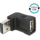 Adapter USB Delock USB - USB Czarny  (65521) 1126290 4043619655212