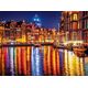 Clementoni Puzzle 500 elementów Amsterdam nocą (35037) 1204540 8005125350377
