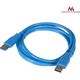 Kabel USB Maclean USB-A - 3 m Niebieski (MCTV-583) 1234286 5902211105282