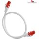 Maclean Patchcord, Cat6, 0.5m, biały (MCTV-300W) 1422392 5902211105893