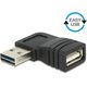 Adapter USB Delock USB - USB Czarny  (65522) 1480737 4043619655229