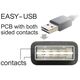 Adapter USB Delock USB - USB Czarny  (65522) 1480737 4043619655229