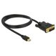 Kabel Delock DisplayPort Mini - DVI-D 1m czarny (83988) 1660263 4043619839889