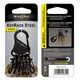 Breloczek Nite Ize KeyRack + 6x micro karabińczyk stal nierdzewna czarny (KRS-03-01) 1682647 94664026551