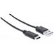 Kabel USB Manhattan USB-A - USB-C 3 m Czarny (354981) 1770767 766623354981