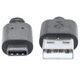 Kabel USB Manhattan USB-A - USB-C 3 m Czarny (354981) 1770767 766623354981