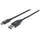 Kabel USB Manhattan USB-A - USB-C 2 m Czarny (354974) 1770793 766623354974