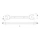 Yato Klucz płaski 13 x 17mm (YT-0333) 3021514 5906083903335