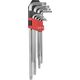 Yato Zestaw kluczy trzpieniowych torx typ L T10-T50 z otworem 9szt. (YT-0512) 3021639 5906083905124