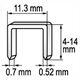 Yato Zszywki tapicerskie 14mm 11,3x0,7mm 1000szt. (YT-7055) 3030444 5906083970559