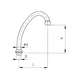 Wylewka KFA Typu J 200mm chrom (831-203-00) 3036232 5907571830249