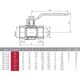 KFA Zawór kulowy nakrętno-nakrętny 3" wodny 700-110-80 3036426 5907571700153