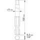 Yato Końcówki wkrętakowe Hex tamperproof 3x100mm 5x100mm 1/4 2szt. YT-0494 3039609 5906083904943