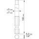 Yato Końcówki wkrętakowe Hex tamperproof 4x100mm 6x100mm 1/4 2szt. (YT-0495) 3039610 5906083904950