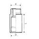 KFA Przedłużacz mosiężny 1/2" 25mm 170-203-98 3040260 5907571172035