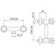 Bateria prysznicowa Ferro Standard chrom (BST77) 3051430 5901095604683