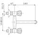 Bateria kuchenna Ferro Standard ścienna chrom (BST5) 3051433 5901095604669