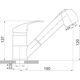 Bateria kuchenna Ferro Vasto stojąca chrom (BVA8) 3051497 5901095645471