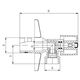 Ferro Zawór kątowy z motylkiem 1/2"x3/8"  (Z1238K) 3052816 5901095649547