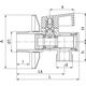 Valvex Zawór kątowy Angel Plus z ﬁltrem 1/2"x3/8"  (1481900) 3060983 5907451906491