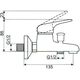 Bateria wannowa Hydroland Atut ścienne chrom (B391) 3076662 5900308742136