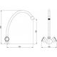 Bateria umywalkowa Hydroland Standard stojąca chrom (5900238565119) 3076727 5900238565119
