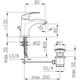 Bateria umywalkowa KFA Krzem stojąca chrom (4212-815-00) 3077074 5907571420297