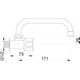 Hydroland Zawór wypływowy Standard z wylewką typu U 3/4" chrom (5900308731406) 3078199 5900308731406