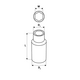 Neo Nasadka 6-kątna 1/2" 16mm długa (08-054) 3093872 5907558410549