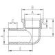 Ferro Kolanko nakrętno-wkrętne 5/4" mosiężne - K13Z 3099002 5901095630484