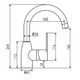 Bateria umywalkowa Ferro Algeo stojąca chrom (BAG2A) 3125565 5902194907965