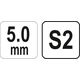 Yato Klucz imbusowy hex typ T 5mm z kulką (YT-05590) 3125626 5906083055904