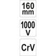 Yato Szczypce do ściągania izolacji 160mm VDE (YT-21160) 3127703 5906083211607